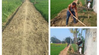 वॉयस ऑफ ए टू जेड न्यूज:- **दबंगों का खौफ ग्राम सभा खुनशेखपुर में चकमार्ग नहीं बनने दे रहे दबंग**