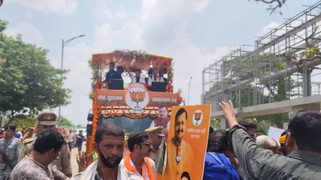 वॉयस ऑफ ए टू जेड न्यूज- भाजपा अध्यक्ष नितिन नबीन और महामंत्री का लखनऊ में जोरदार स्वागत, एयरपोर्ट के प्रदेश कार्यालय तक जोश में कार्यकर्ता